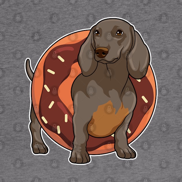 Dachshund with Donut by Markus Schnabel